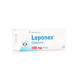LEPONEX 100 MG ( CLOZAPINE ) 50 TABLETS
