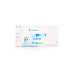 LEPONEX 25 MG ( CLOZAPINE ) 50 TABLETS