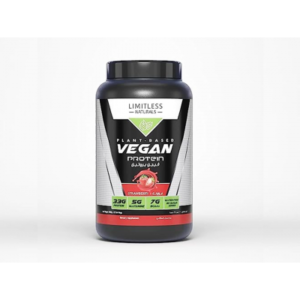 LIMITLESS NATURALS VEGAN PLANT-BASED PROTEIN STRAWBERRY FLAVOR 1000GM POWDER 23 SERVINGS