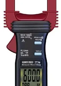 KUSAM-MECO 2736 Digital Power Clamp Meter True RMS 1000 A 600 V