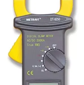 Metravi DT-9250 Digital AC/DC Clamp Meter True RMS 2000 A 750 V