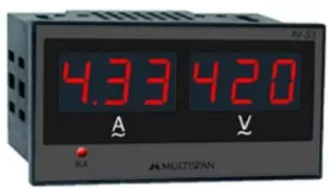 Multispan AV-22 AC Type Single Phase Digital Panel Meter