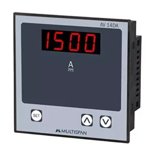 Multispan AV-14DA DC Type Single Phase Panel Meter
