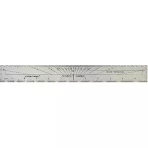 Kristeel Center Finder cum Protractor scale CSPS 12