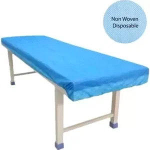 KUDIZE 76 x 208 cm Blue Non Woven Disposable Bed Sheet HD-10 (Pack of 10 Pcs)