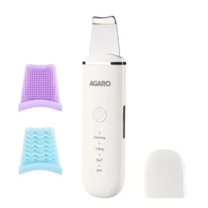 Agaro Ultrasonic Facial Skin Scrubber Stainless Steel White, 33601