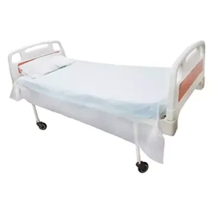 KUDIZE 78 x 200 cm White Non Woven Disposable Bed Sheet HD01K-25 (Pack of 25 Pcs)