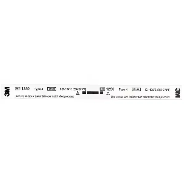 3M 1250 Comply Steam Chemical Indicator Strips BKSIB61