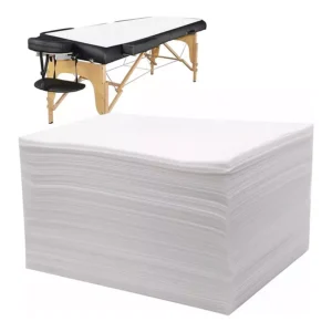 KUDIZE 63x80 inch Non Woven White Disposable Bed Sheet (Pack of 10 ), LamSheet63*80white