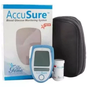 AccuSure Glucometer Machine with 100 Pieces Test Strips