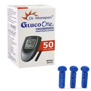 Dr. Morepen GlucoOne 250 Pieces Diabetes Test Strips with 100 Lancets