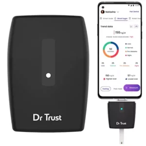Dr Trust USA Glucometer Machine with 25 Pieces Test Strips