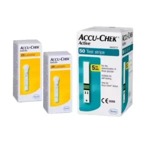 Accu-Chek Active Glucometer with Test Strips White, ACCUCHECK-004 (Combo of 3 Box)