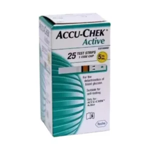 Accu-Chek Active Glucometer with 25 Test Strips White, ACCUCHECK-006