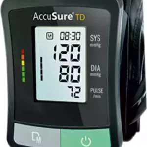 Accusure Black Automatic Upper Arm Blood Pressure Monitor