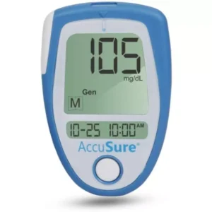 AccuSure Glucometer Machine with 150 Pieces Test Strips