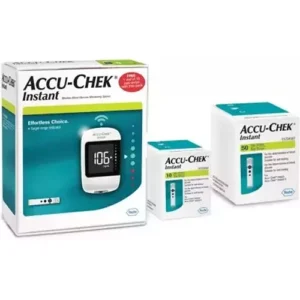 Accu-Chek Instant Glucometer Machine with 60 Pieces Test Strips and 10 Lancets