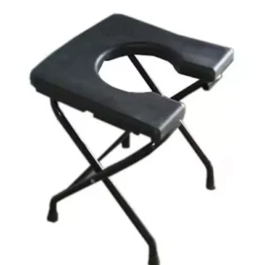 KUDIZE Commode Stool Black Foldable 55x42x12 cm, KRW08-U