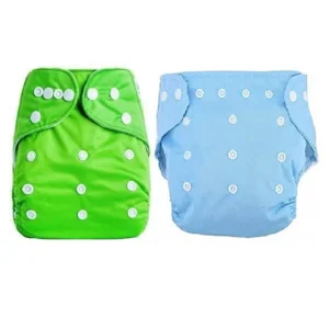 Flockidos Reusable Medium Cotton Baby Diaper With Insert Pad (Pack of 4 Pcs)