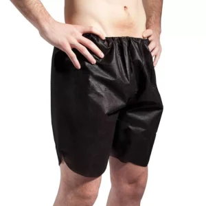 KUDIZE Non Woven Black Disposable Boxer Short Free Size (Pack of 05), DBOXER
