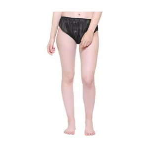 KUDIZE Black Non Woven Disposable Panties (Pack of 10 Pcs)
