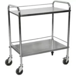 Abco Stainless Steel 304 Foldable Mayo Instrument Trolley with 120 Kg Load Capacity, ABCO-013