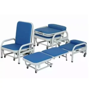 ABCO 039 Mild Steel 770x680x1125 mm Attendant Bed Cum Chair