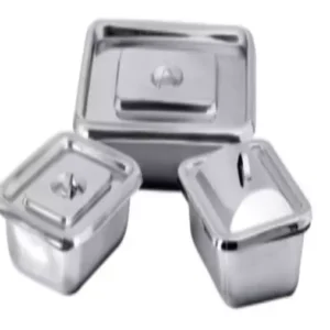 11ENTERPRISES Stainless Steel Instrument Trays with Cover 11 x 7 Inch