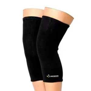 K SQUARIANS Knee Support Cap Black with Heat Retention Fabric for Men & Women