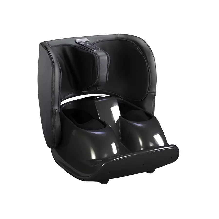 Agaro Smart Folding Foot and Calf Massager with Air compressed Kneading, Vibration and Mild Heat Therapy Black, ?33188