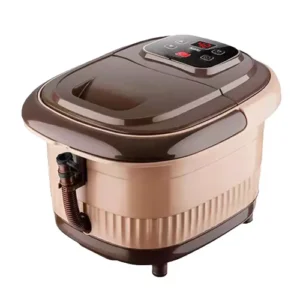 Agaro Regency Manual Foot Spa Bath Massager with Heating Function and 12 Massage Roller Beige, 33901
