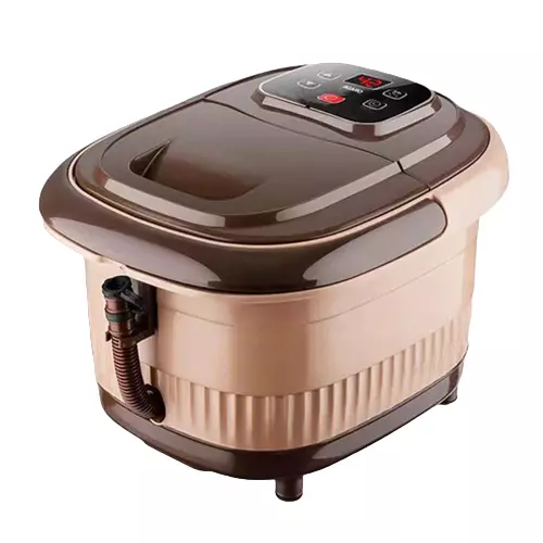 Agaro Regency Manual Foot Spa Bath Massager with Heating Function and 12 Massage Roller Beige, 33901