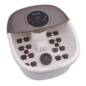 Agaro Regal Foot Spa Bath Massager LCD Blood Flow Control & Fatigue Relief White, 33618
