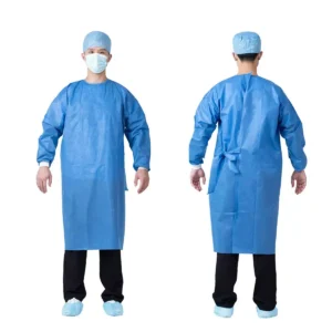 CARE VIEW CV-DIS-GOWN-BLUE-1 Non Woven Disposable SMMS Fabric Surgical Gown