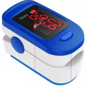Accusure White Blue FS10C Finger Tip Digital Pulse Oximeter