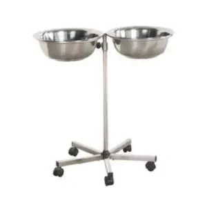 AAR KAY Stainless Steel Hand Wash Double Basin Stand AKE-050