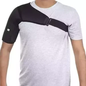 KUDIZE Black Shoulder Compression Support For Right Shoulder RK61-UR