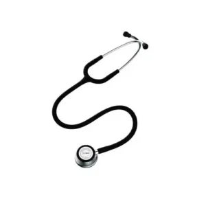 AccuSure Stethoscope 44 mm Aluminium chrome Plated Black, ST-01