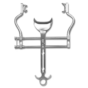 Forgesy GSS20 10 inch Curved Stainless Steel Surgical Balfour Abdominal Veterinary Retractor
