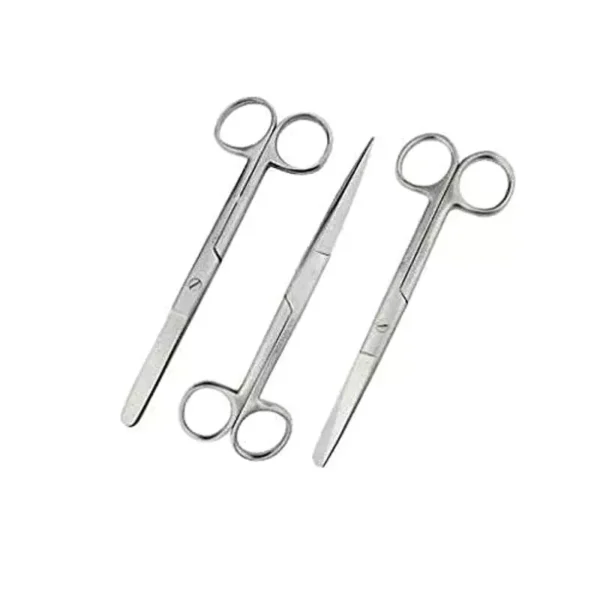 Forgesy SUNX28 Stainless Steel 5 inch Operating Scissor Tissue Clamp (Pack of 3 Piece)