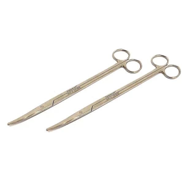 FusionKraft Metzenbaum Dissecting Scissors, Curved Blades, 9 Inch (Pack of 2) M-347 x2