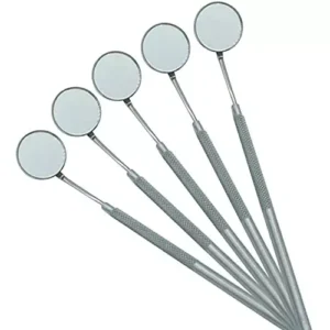 Forgesy SUNX97 Stainless Steel Dental Mirror with Handle (Pack of 10 Piece)