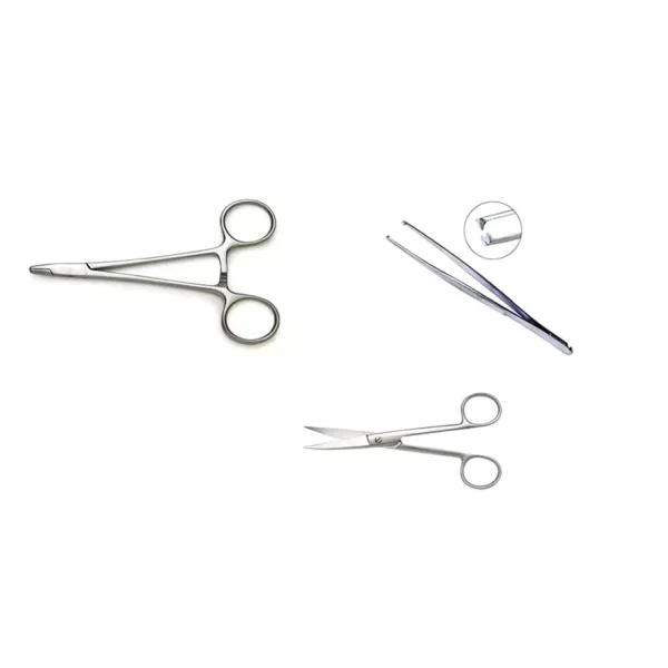 Forgesy SUNX14 Stainless Steel Suturing Kit (Set of 3 Piece)