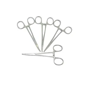Forgesy SUNX31 Stainless Steel Curved 5 Inch Mosquitoes Artery Clamp (Set of 4 Piece)