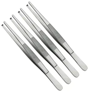 Forgesy SUNX95 Stainless Steel 6 inch Tooth Forcep (Pack of 4 Piece)