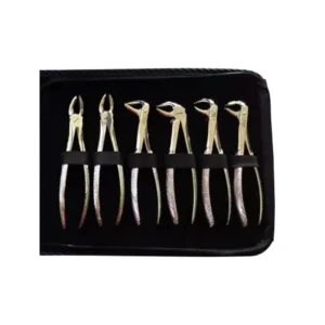 Forgesy GOL15 Stainless Steel Adult Imported Tooth Extraction Forceps Kit