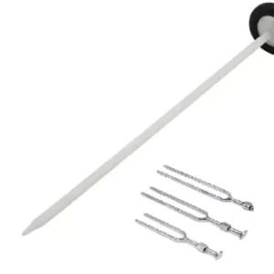Forgesy SUNX56 Stainless Steel Queen Square Pattern Knee Hammer with Tuning Fork (Pack of 3 Piece)