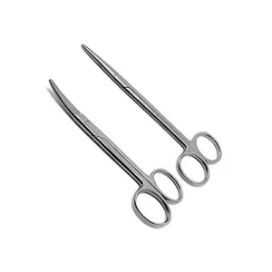 Forgesy SUNX92 Stainless Steel 8 inch Straight & Curved Metazenbaum Scissor (Set of 2 Piece)