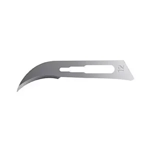 Forgesy SUNX37 Carbon Steel No 12 Surgical Scalpel Blade (Pack of 25 Piece)