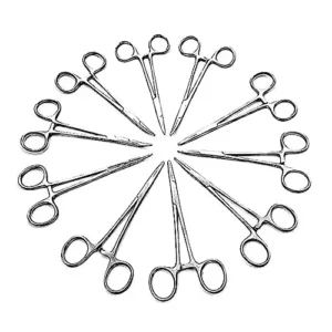 Forgesy SUNX55 Stainless Steel 5 Inch Mosquito Hemostat Locking Forceps (Pack of 10 Piece)